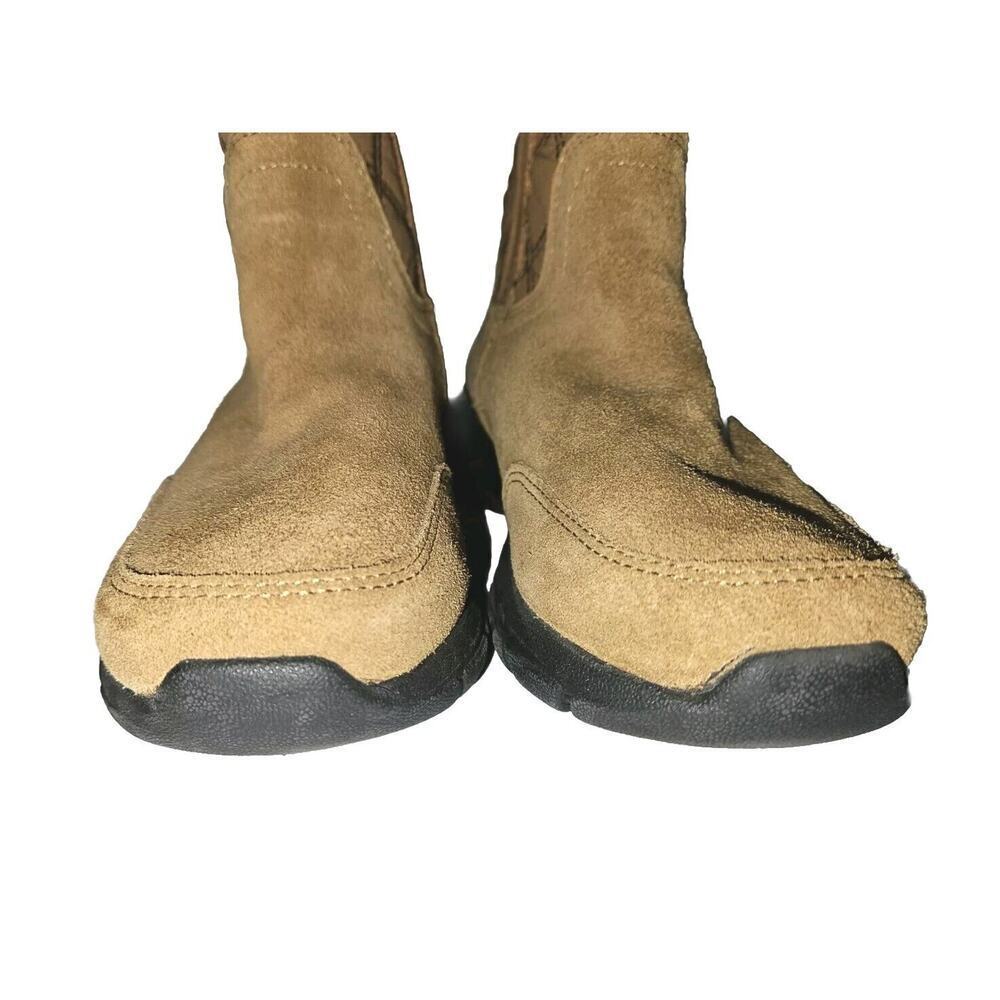 New! Lands End Womens Suede Quilted Boots All Weather Boots Size 7B Chestnut - Picture 6 of 15